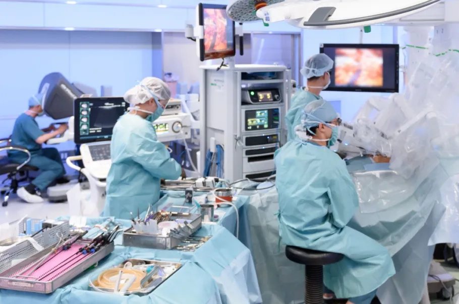 ロボット支援手術の様子
