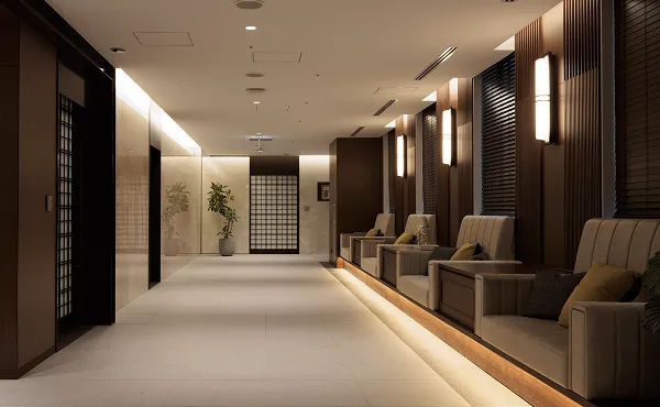 「ホテルメトロポリタン羽田」への専用のエレベーターイメージ